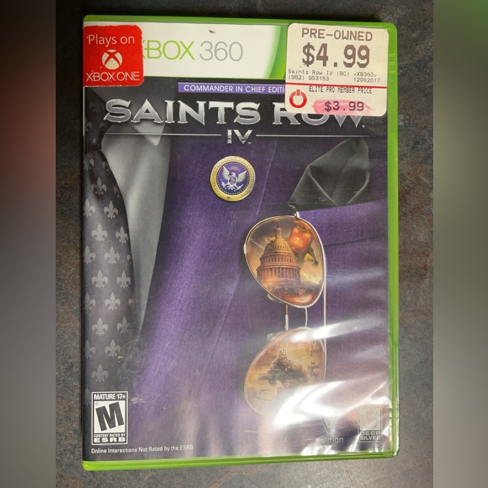 Saints Row IV Commander in Chief Edition Microsoft Xbox 360